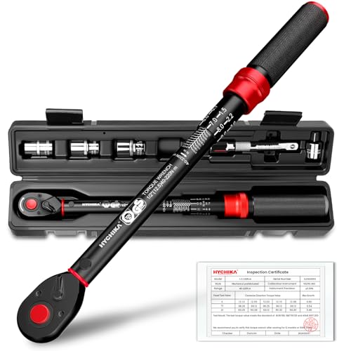 HYCHIKA 1/2" Drive Click Torque Wrench 40-220 Nm, ±2%... - Amazon Royaume-Uni à 30.99€