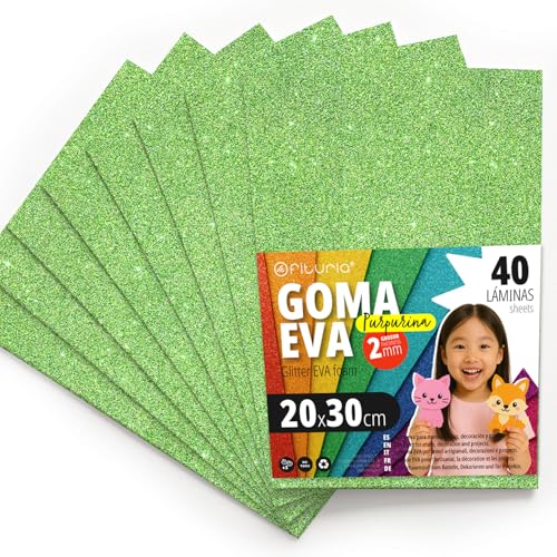 OFITURIA Glitzer-Moosgummi für Bastelarbeiten, Bunter... - Maison & Cuisine Amazon Allemagne à 21.84€