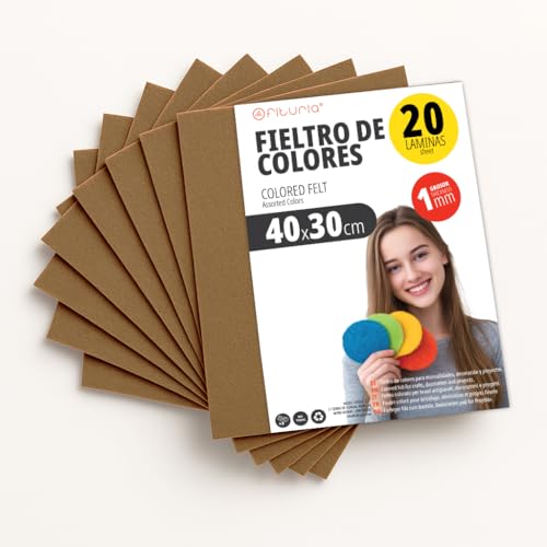 OFITURIA Fieltro para Manualidades DIY, Láminas de Tela de... - DIY & Tools Amazon Spain à 8.23€