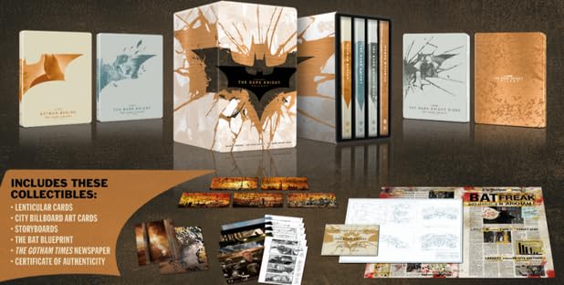 THE DARK KNIGHT TRILOGY Steelbook Collection (4K Ultra HD +... - DIY & Tools Amazon Italy à 68.99€