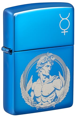 Zippo Mechero - God Mercury, High Polish Blue, Photo Image... - Garden & Outdoor Amazon Spain à 34.52€