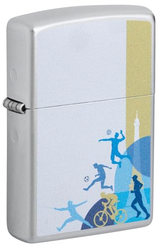 Zippo Windproof Lighter, Sports Players, Satin Chrome... - Sports & Fitness en promo à 19.76€