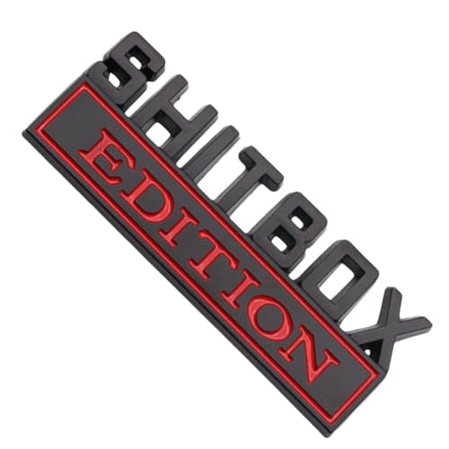 3D SHITBOX Emblem Car Sticker, Shitbox Edition Badge, Big... - Auto & Moto Amazon Royaume-Uni à 1.68€