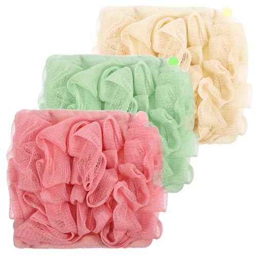 YBEATY 3 Pcs Bath Loofah Sponge Shower Puff Soft Body... - Sports & Fitness en promo à 2.16€
