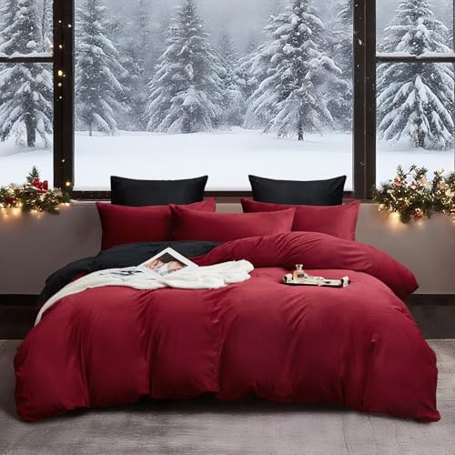 YASMENG Bettbezug aus Flanell, 140 x 200 cm, Winter, warm... - Maison & Cuisine Amazon Allemagne à 31.68€