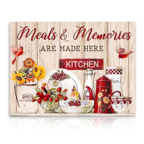 Dazzlewall Rustic Farmhouse Kitchen Wall Art, Vintage... - Maison & Cuisine Amazon Royaume-Uni à 1.75€