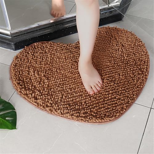Surwin Herzform Chenille Badematte rutschfest Badteppich... - Maison & Cuisine en promo à 2.69€