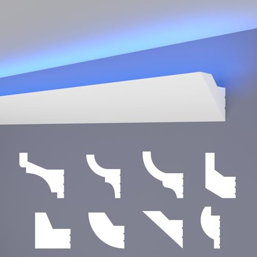HEXIMO LED Stuckleisten klassisch, XPS Styropor indirekte... - High-Tech & Électronique Amazon Allemagne à 1.36€