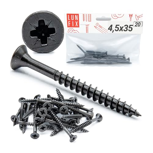 Viti per legno 4,5x35 mm, testa svasata PZ2, 20 pezzi... - Bricolage & Outils Amazon Italie à 2.20€