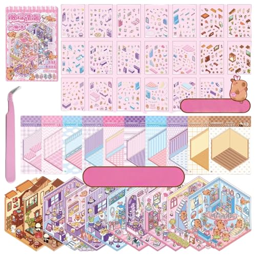 Lot de 10 autocollants de scène miniature 3D - Pour adultes... - Jouets & Jeux Amazon France à 9.34€