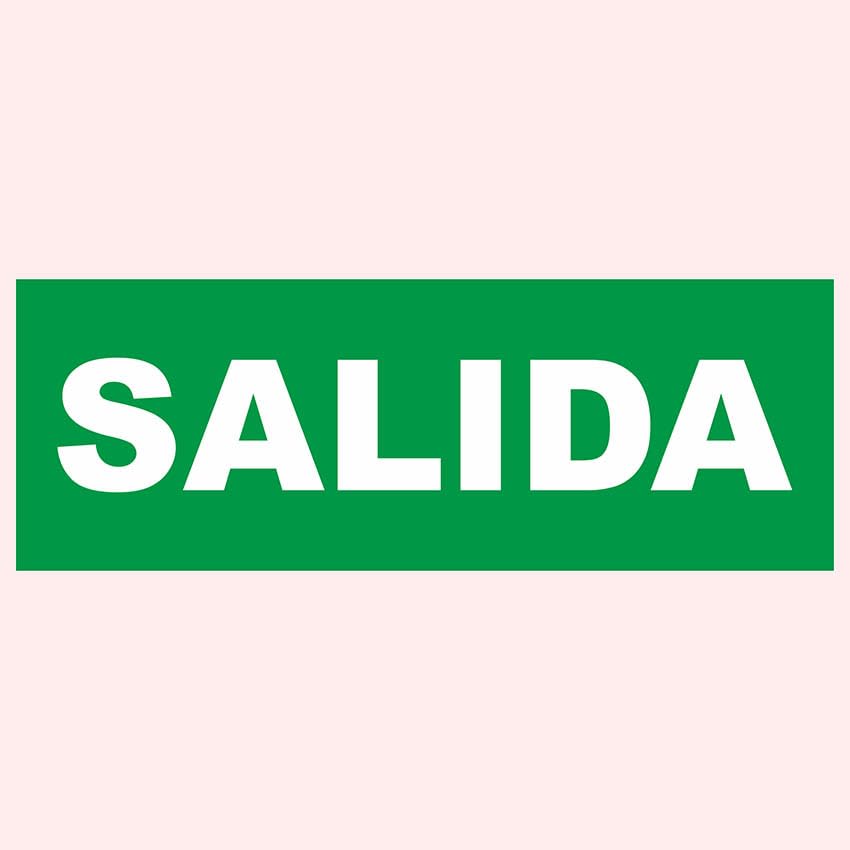 Pegatina - señalización de emergencia con texto "salida"... - Bricolage & Outils Amazon Espagne à 3.44€