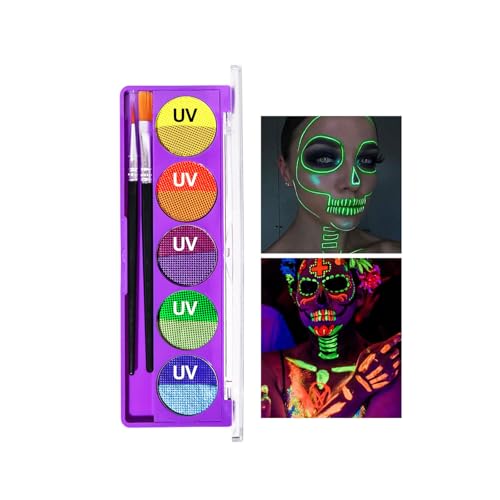 Kit Pintacaras Infantil: 10 colores fluorescentes base agua... - Jouets & Jeux Amazon Espagne à 2.99€