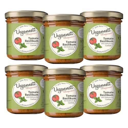 Vegannett Bio Brotaufstrich 6x 135g - Tomate-Basilikum mit... - High-Tech & Électronique Amazon Allemagne à 6.75€