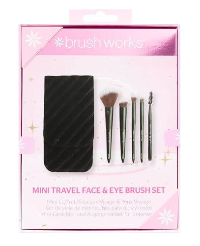 Brushworks Mini Travel Face & Eye Brush Set – 5 Piece... - Beauté & Parfums Amazon Royaume-Uni à 6.47€