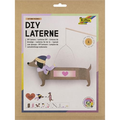 folia 94303 - Lanterne DIY AUTUMN FRIENDS, env. 8 x 45,5 x... - Jouets & Jeux en promo à 6.22€