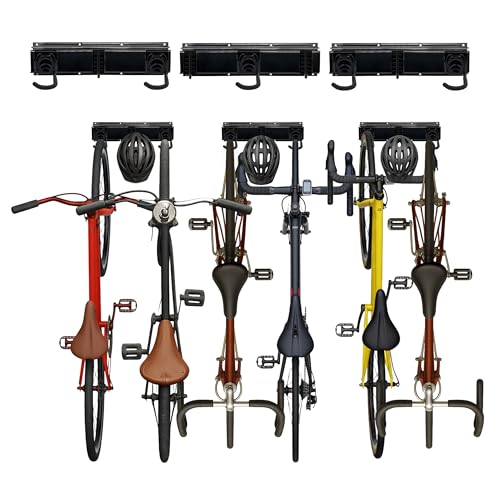Support Mural pour vélos Relaxdays, 6 vélos et Casques... en promo à 36,99€ (-40%) sur Amazon FR