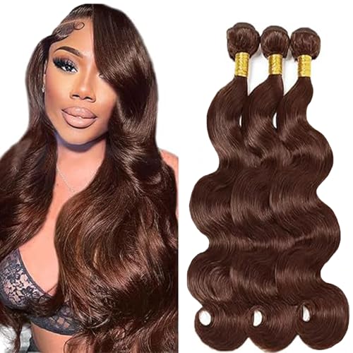 Tuheerst Body Wave Human Hair Bundles #4 Chocolate Brown... - Beauté & Parfums Amazon Espagne à 68.91€