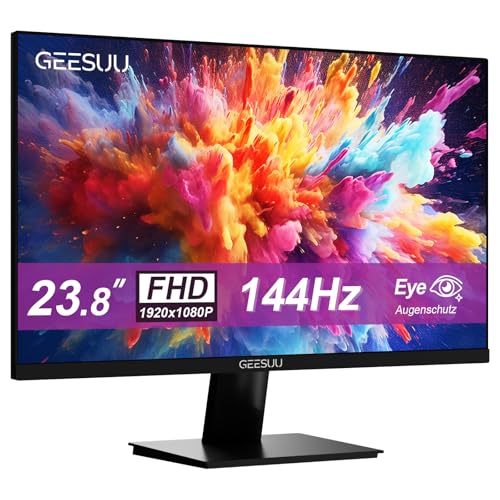 GEESUU 24 Inch Computer Monitor, PC Gaming Monitors 144Hz... - High-Tech & Électronique Amazon Royaume-Uni à 59.49€