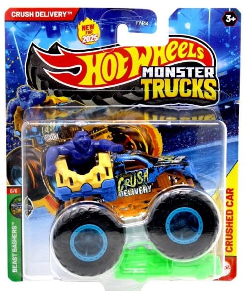 Hot Wheels Monster Trucks Crush Delivery, Maßstab 1:64... - Auto & Moto Amazon Allemagne à 9.16€