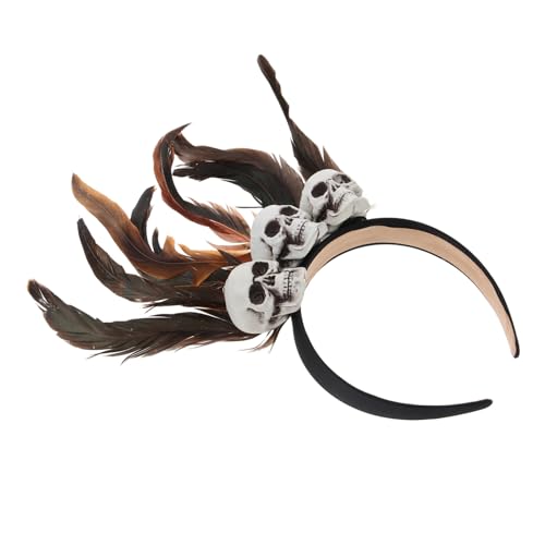 Gatuida Bandeau Halloween Plume et Crâne Noir Café... - Maison & Cuisine Amazon France à 9.99€