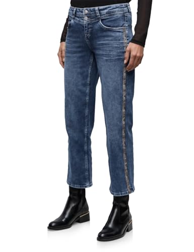 Street One Jean Coupe Droite avec Bande Medium Blue Wash 30 - Mode & Vêtements Amazon France à 32.00€