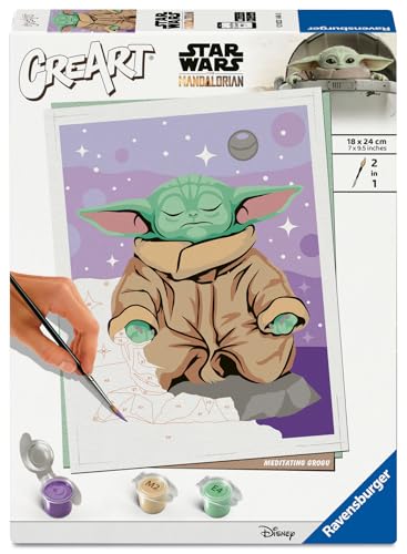 Ravensburger – CreArt Format Portrait 18x24 cm – Grogu –... - Jouets & Jeux en promo à 9.00€