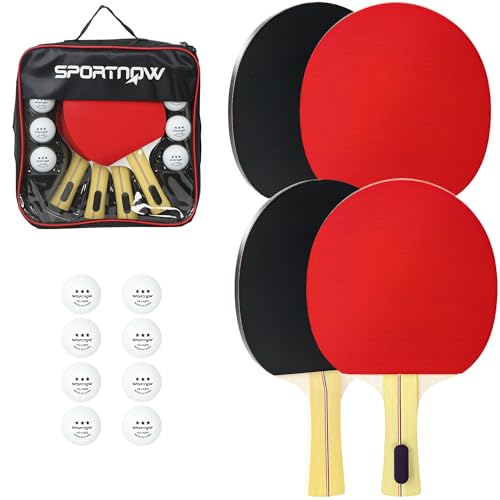 SPORTNOW Set de Raquettes de ping-Pong, Set de Tennis de... - Sports & Fitness en promo à 17.12€