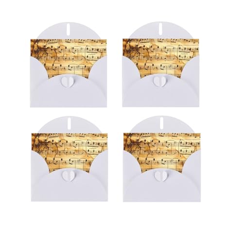 Biglietti di Natale con stampa di note musicali, biglietti... - Auto & Moto Amazon Italie à 7.80€
