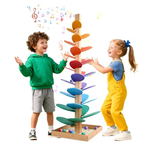 WRQIOO Pista de canicas de madera, árbol de sonido, pista... - Nouvelle promo Amazon à 34.45€