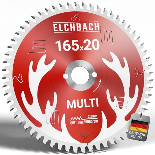 Elchbach® Multi Kreissägeblatt 165×20 mm Hartmetall - für... - Bricolage & Outils Amazon Allemagne à 15.99€