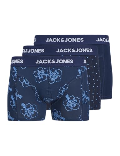 JACK & JONES Jacanthony Print Trunks 3 Pack Noos - Amazon Allemagne à 10.27€