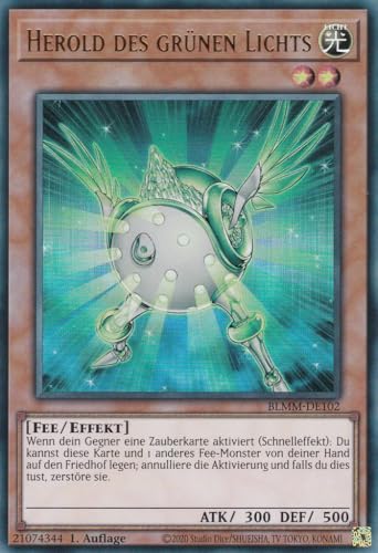 Yu-Gi-Oh! – Herold des grünen Lichts – Ultra Rare –... - Sports & Fitness Amazon Allemagne à 1.00€