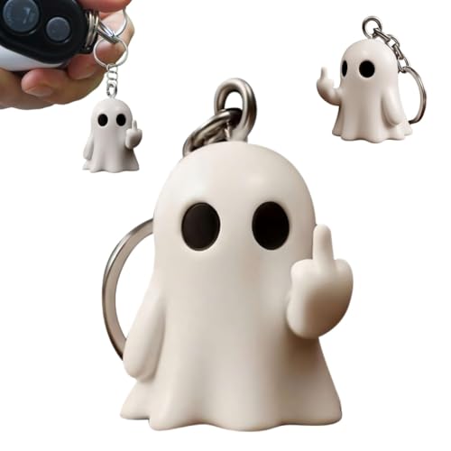 BOWTONG Porte-clés drôle avec fantôme du majeur, mignons... en promo à 1,19€ (-81%) sur Amazon FR