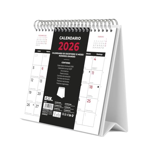 Grupo Erik Calendrier de table 2026 - Calendrier de table... - Maison & Cuisine Amazon France à 9.12€
