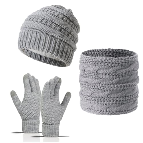 Satiskid Mütze, Schal und Handschuhe Set für Damen, 3 in 1... - Sports & Fitness Amazon Allemagne à 3.99€