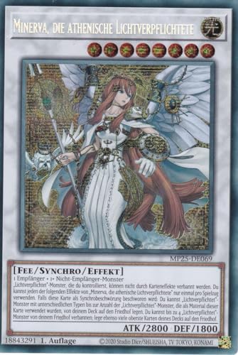 Yu-Gi-Oh! - MP25-DE069 – Minerva die Athenische... - High-Tech & Électronique Amazon Allemagne à 3.54€