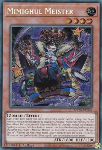 Yu-Gi-Oh! - MP25-DE096 – Mimighul Meister – Secret Rare –... - Jeux Vidéo & Consoles en promo à 1.00€