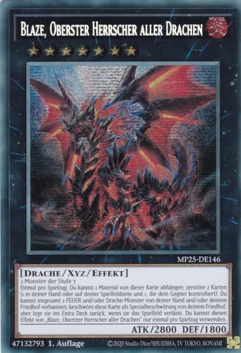 Yu-Gi-Oh! - MP25-DE146 – Blaze Oberster Herrscher Aller... - Jeux Vidéo & Consoles en promo à 1.00€