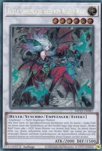 Yu-Gi-Oh! - MP25-DE087 – Rciela Unheimliche Seele vom... - Jeux Vidéo & Consoles Amazon Allemagne à 3.14€