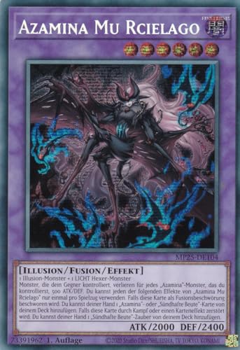 Yu-Gi-Oh! - MP25-DE103 – Azamina Ilia Silvia – Secret Rare... - Jeux Vidéo & Consoles en promo à 1.00€