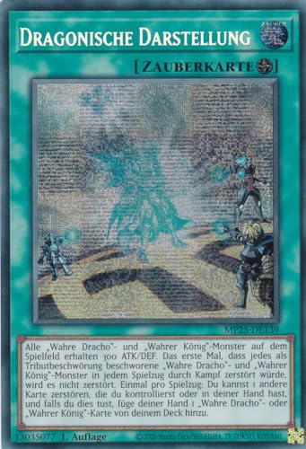 Yu-Gi-Oh! - MP25-DE139 – Dragonische Darstellung – Secret... - Jeux Vidéo & Consoles Amazon Allemagne à 1.00€