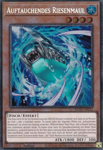 Yu-Gi-Oh! – MP25-DE012 – Auftauchendes Riesenmaul –... - Maison & Cuisine Amazon Allemagne à 1.00€