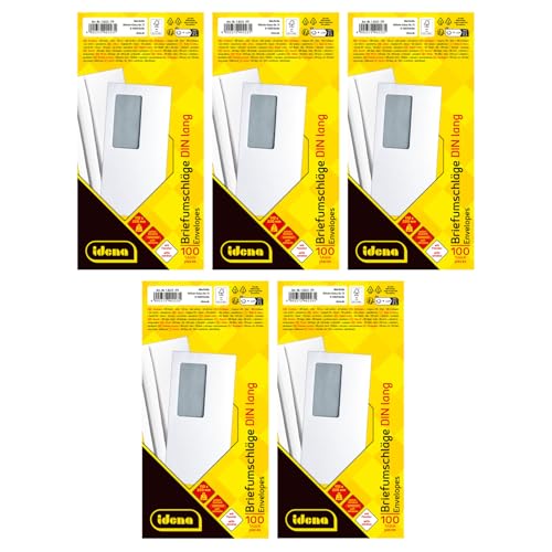 Idena 90389 - Briefumschläge mit Fenster DIN lang, 500... - Amazon Allemagne à 11.90€