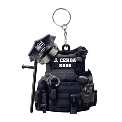 Policeman Keychain - Partido De Regalos De Oficial, Anillo... - Sports & Fitness Amazon Espagne à 2.49€