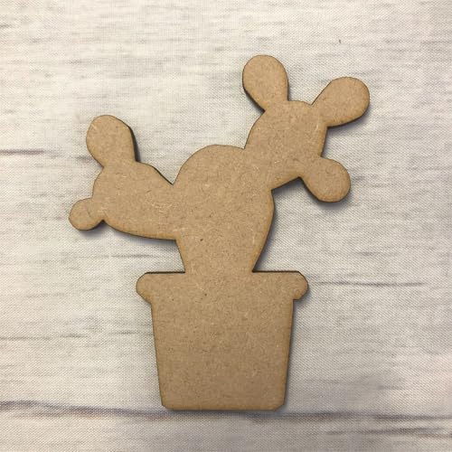 Cactus 3 | Laser Cut MDF Wooden Craft Shape for DIY... - Loisirs Créatifs Amazon Royaume-Uni à 1.19€