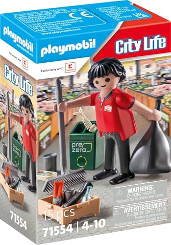 PLAYMOBIL Kaufland 71554 Supermarktmitarbeiter - Jouets & Jeux Amazon Allemagne à 3.25€