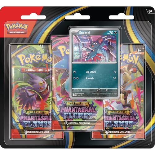 Pokemon TCG: Mega Evolutions Phantasmal Flames 3 Pack... - Bricolage & Outils Amazon Allemagne à 34.99€