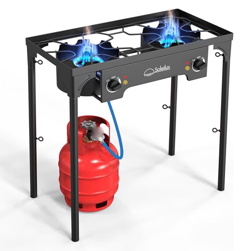 SOLEILUX Fornellone Fornello 2 Fuochi 75x38cm 3 IN 1... - Jardin & Extérieur Amazon Italie à 30.00€