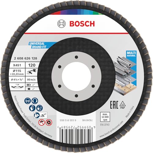 Bosch 15x Disco de láminas X451, G80, G120 para amoladoras... - Bricolage & Outils Amazon Espagne à 21.26€