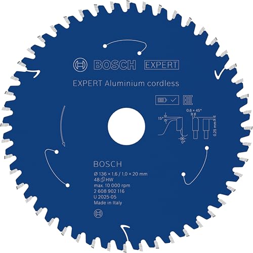Bosch 1x Expert Aluminium Cordless Circular Saw Blade for... - Maison & Cuisine Amazon Royaume-Uni à 47.32€